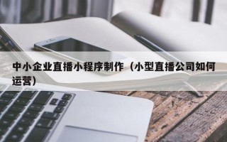 三沙中小企业直播小程序制作（小型直播公司如何运营）